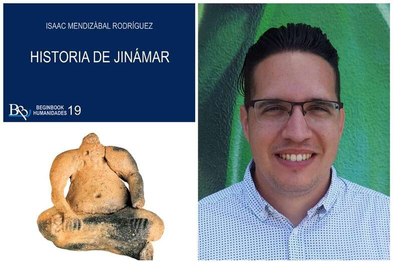 Portada y foto del autor, el licenciado Isaac Mendizábal (Foto TA)